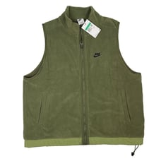 NWT Mens Size XL NIKE Fleece Winterized Vest Olive DQ4898-222 MSRP: 90