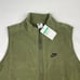 NWT Mens Size XL NIKE Fleece Winterized Vest Olive DQ4898-222 MSRP: 90