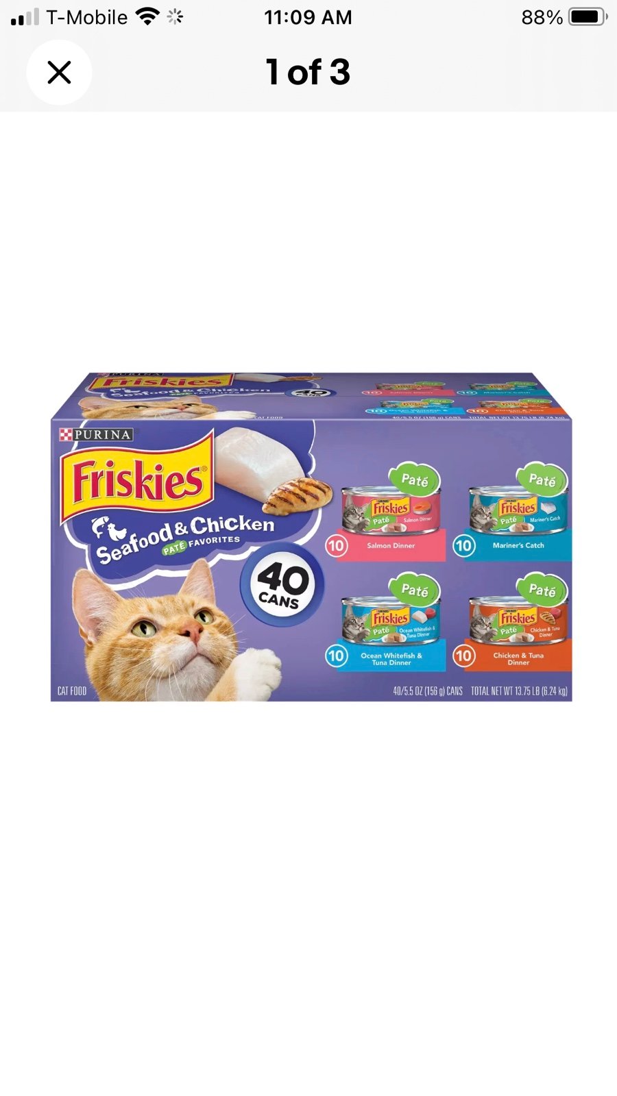 Friskies Purina CAT FOOD (40 CANS )