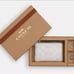 COACH Wallet Wristlet Boxed w Charms Glacierwhite/Chalk NWT
