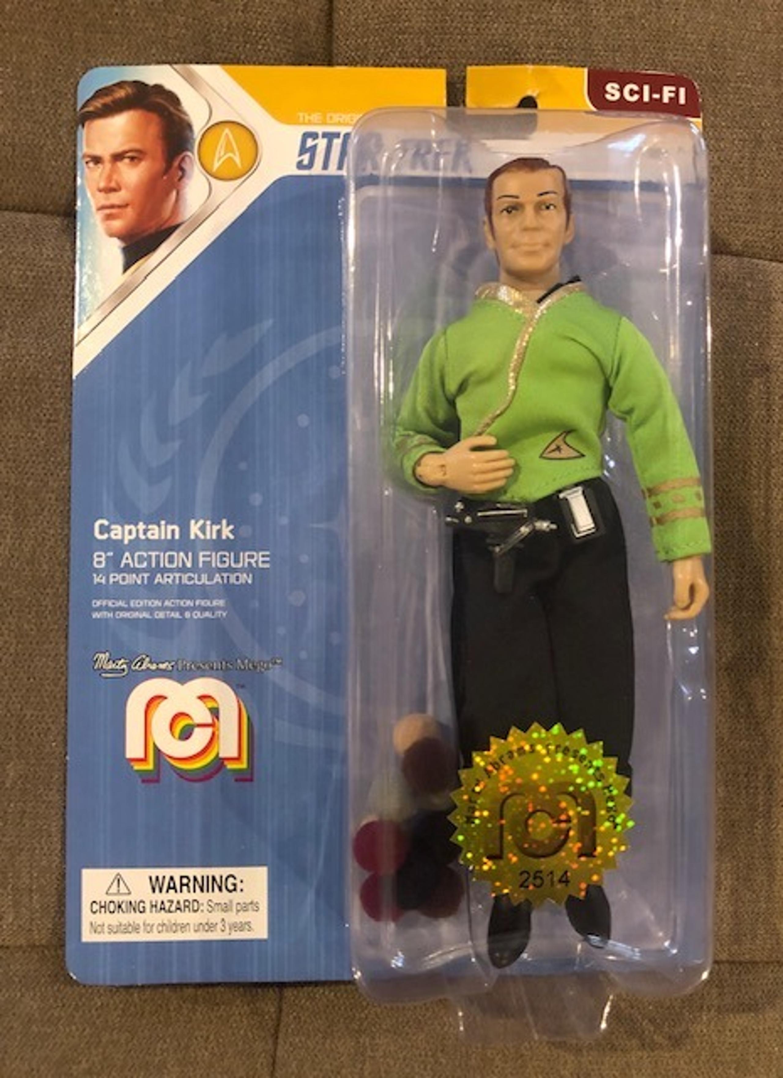 MEGO STAR TREK CAPTAIN KIRK GREEN SHIRT Action Figure