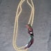 Women's Lee Sands White Beaded Necklace with Parrot Pendant