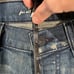 7 for all mankind denim studded shorts size 26