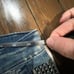 7 for all mankind denim studded shorts size 26