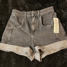 Black/grey urban outfitters jean shorts