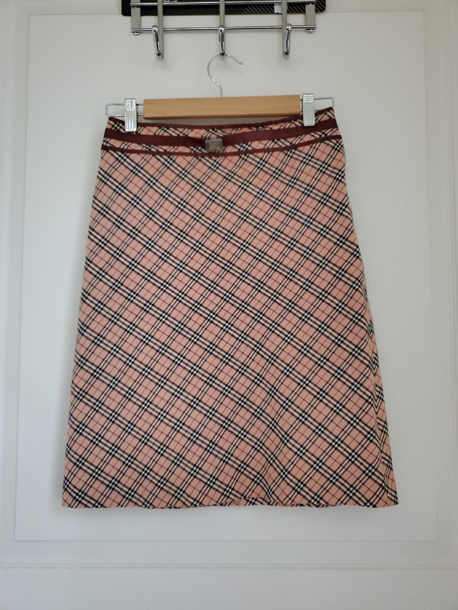 Burberry Checked Skirt