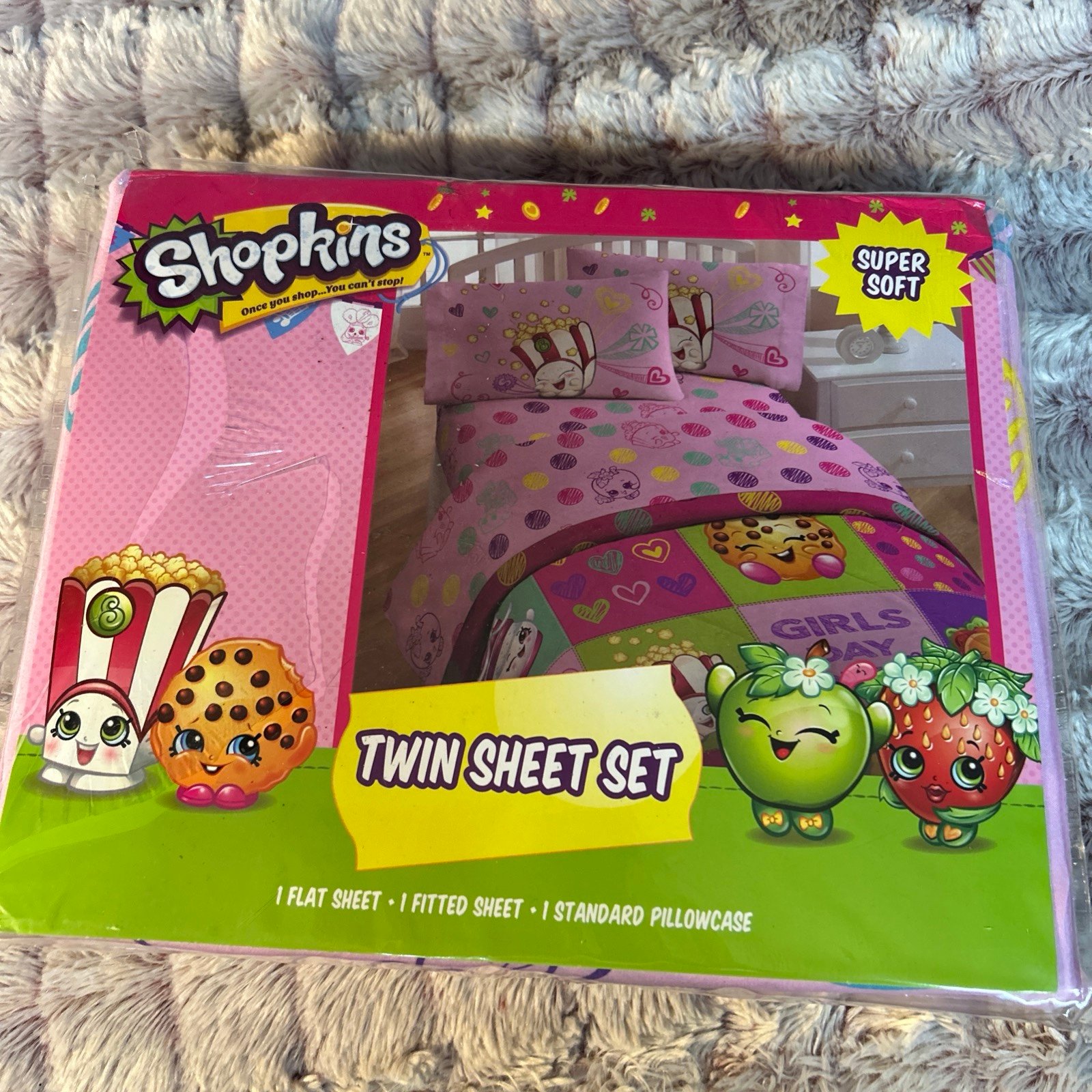 Shopkins twin sheet set