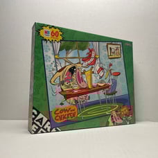 Vintage Cartoon Network Cow & Chicken 60 Piece Puzzle Sealed form Year 2000