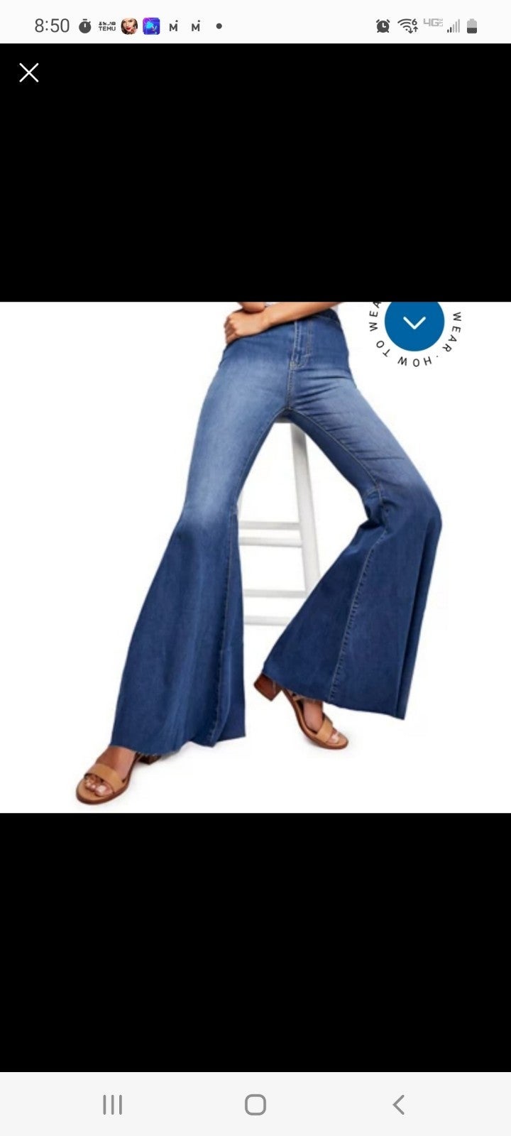 Free People Just Float On flare size 28