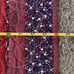 Vintage Handmade Quilt Throw Body Cotton 64x50” Burgundy Border Multicolor Squar
