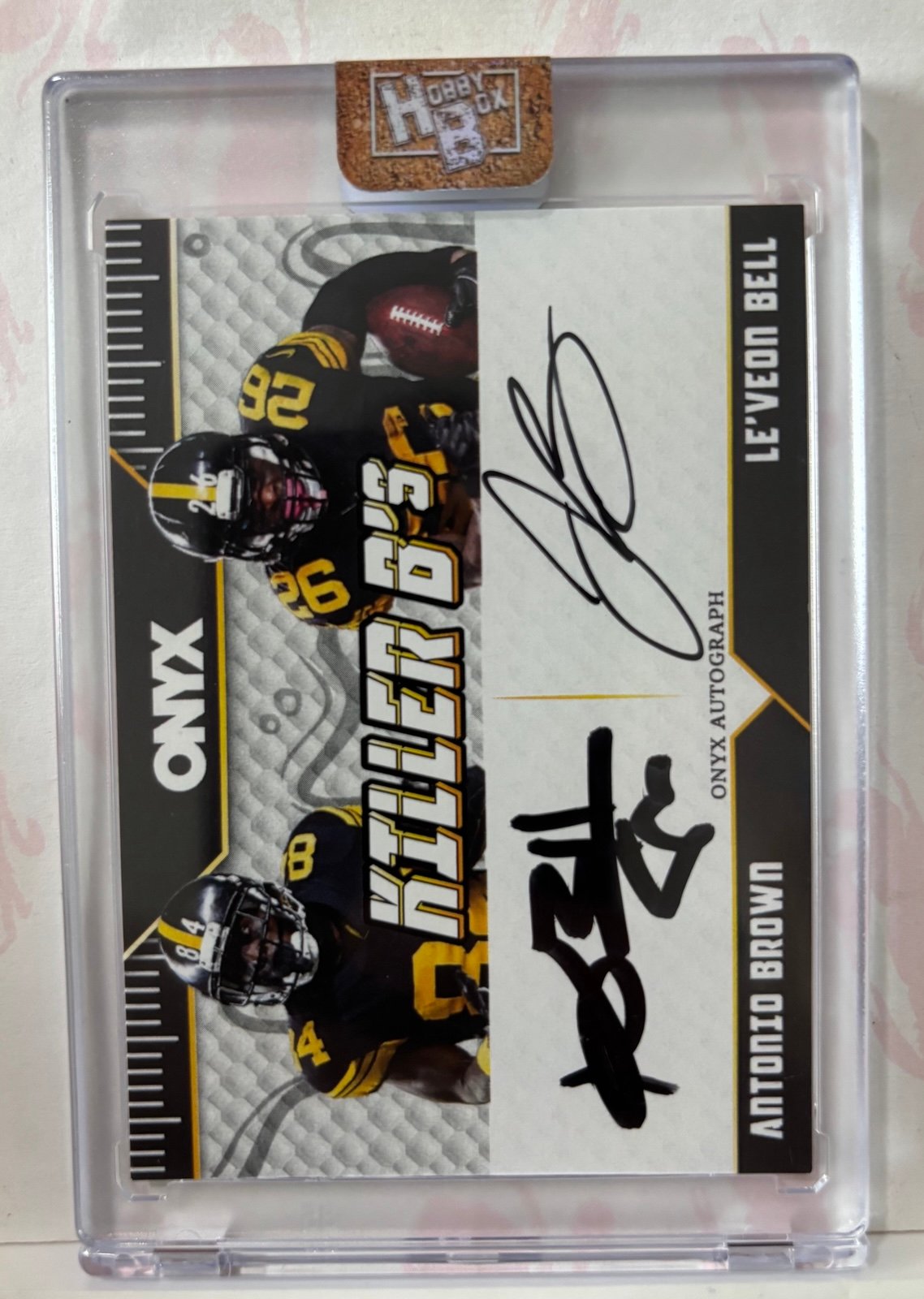 2025 Onyx Authenticated Killer B’s ANTONIO BROWN / LE’VEON BELL Dual Auto