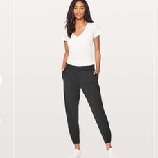 Lululemon Twisted & Tucked Pant 25 Heathered Mod Black Size 2