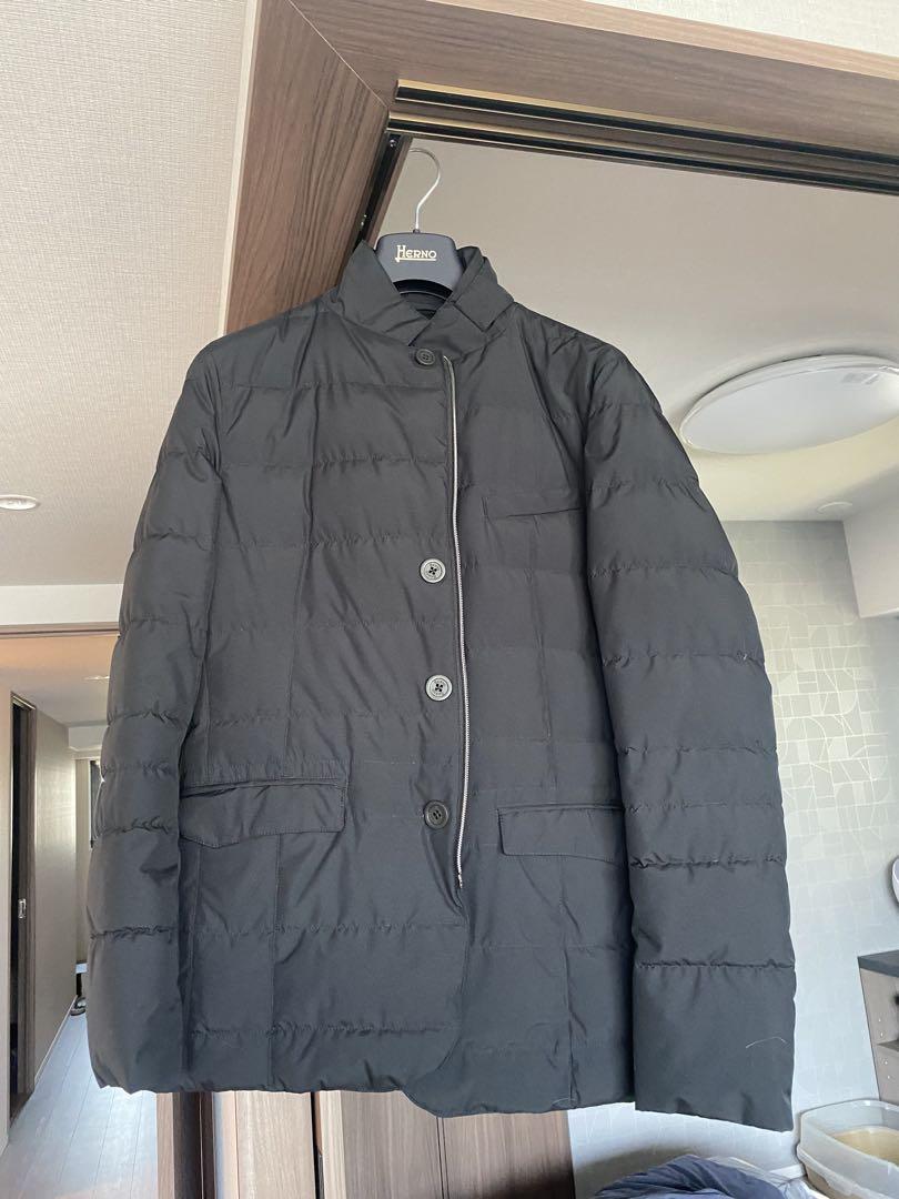 【関税&送料込み】Herno Black Down Jacket With Snap Button Herno Black Down Jacket with Buttons