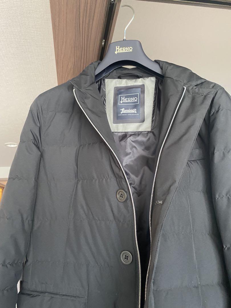 【関税＆送料込み】Herno Black Down Jacket With Snap Button Herno Black Down Jacket with Buttons