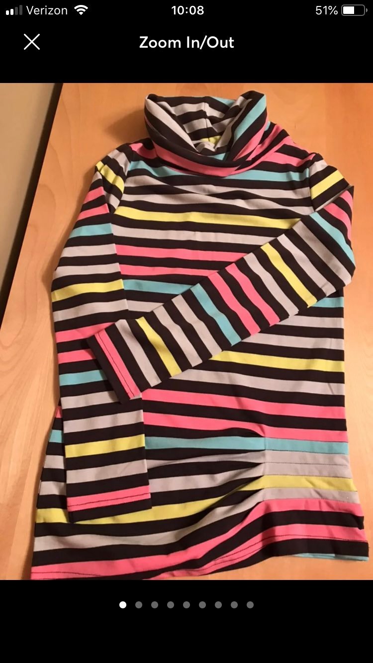 Deux Par Deux girls tunic 12 NWT