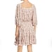 Rebecca Taylor Leander Metallic Floral Silk Blend Blouson Dress Women 0 Pink