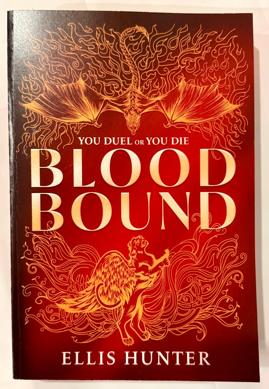 BLOOD BOUND BY ELLIS HUNTER -EXTREMELY RARE PAPERBACK ARC IN THE WILD