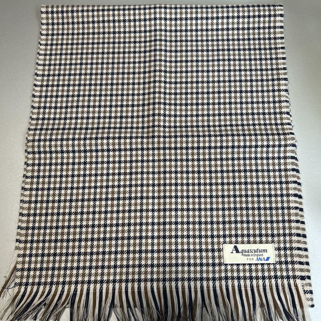Aquascutum Check Pattern Scarf ANA Exclusive