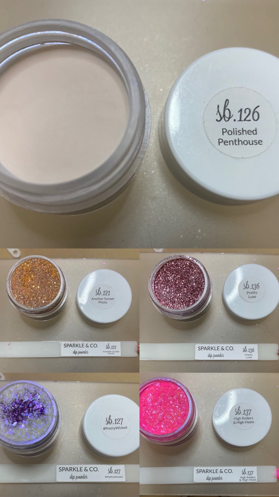 Sparkle & Co 5 subscription exclusive nail dip powders