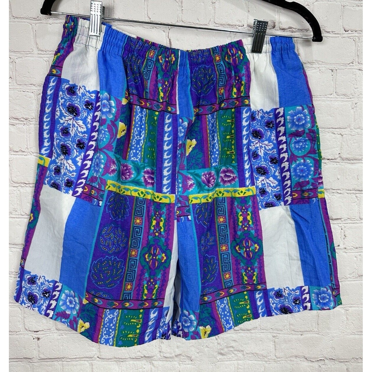 Vintage 80s MTO Surf Long Board Shorts Swim Trunks Sail Board Wind Sz M Nylon