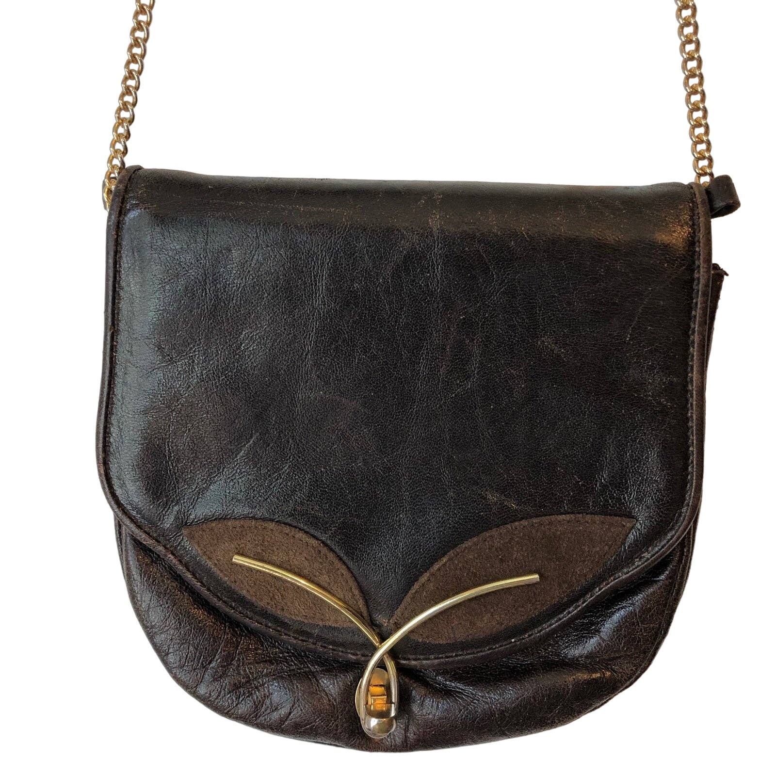 Rare Vintage Dofan Genuine Leather Made in France Crossbody Bag Retro Luxury