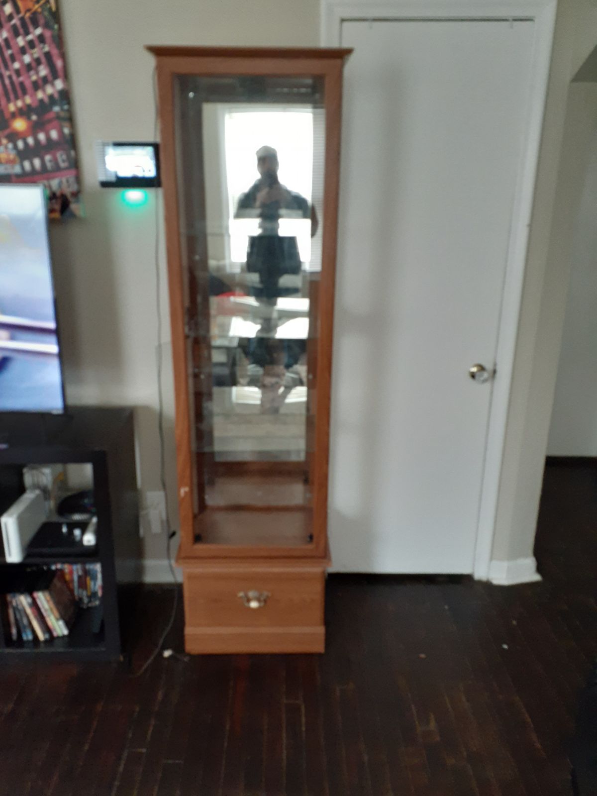 Lighted curio cabinet