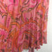 Delfi Collective Lilah Midi Skirt Medium Pink Paisley Pleated Stretch Boho