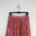 Delfi Collective Lilah Midi Skirt Medium Pink Paisley Pleated Stretch Boho