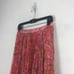 Delfi Collective Lilah Midi Skirt Medium Pink Paisley Pleated Stretch Boho