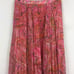 Delfi Collective Lilah Midi Skirt Medium Pink Paisley Pleated Stretch Boho