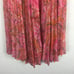 Delfi Collective Lilah Midi Skirt Medium Pink Paisley Pleated Stretch Boho