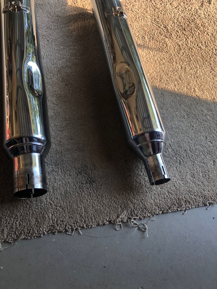 Harley Davidson parts; lights, slipons