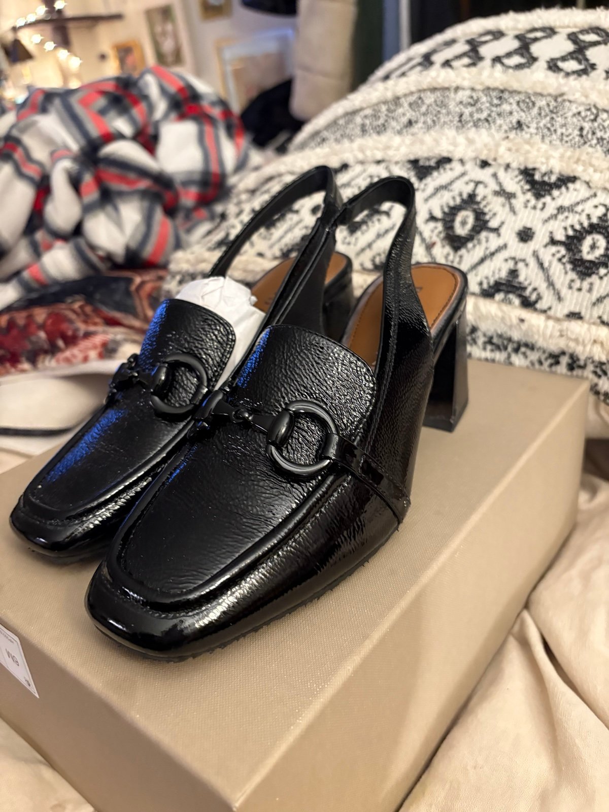 Donald Pliner Women’s Black Leather Walla Loafers (6