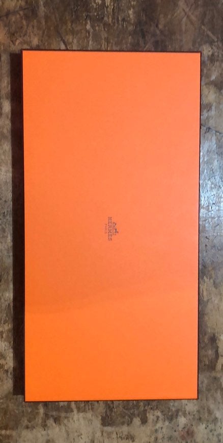 Authentic Hermes Scarf Box With Bag