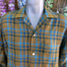 60's Vintage Manhattan Flandia Rayon Loop Collar L/S Shirt Medium