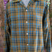 60's Vintage Manhattan Flandia Rayon Loop Collar L/S Shirt Medium