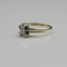 14k Vintage Solitaire Natural Round Diamond 0.14ct Illusion Setting Size 7.5