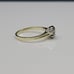 14k Vintage Solitaire Natural Round Diamond 0.14ct Illusion Setting Size 7.5