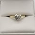 14k Vintage Solitaire Natural Round Diamond 0.14ct Illusion Setting Size 7.5