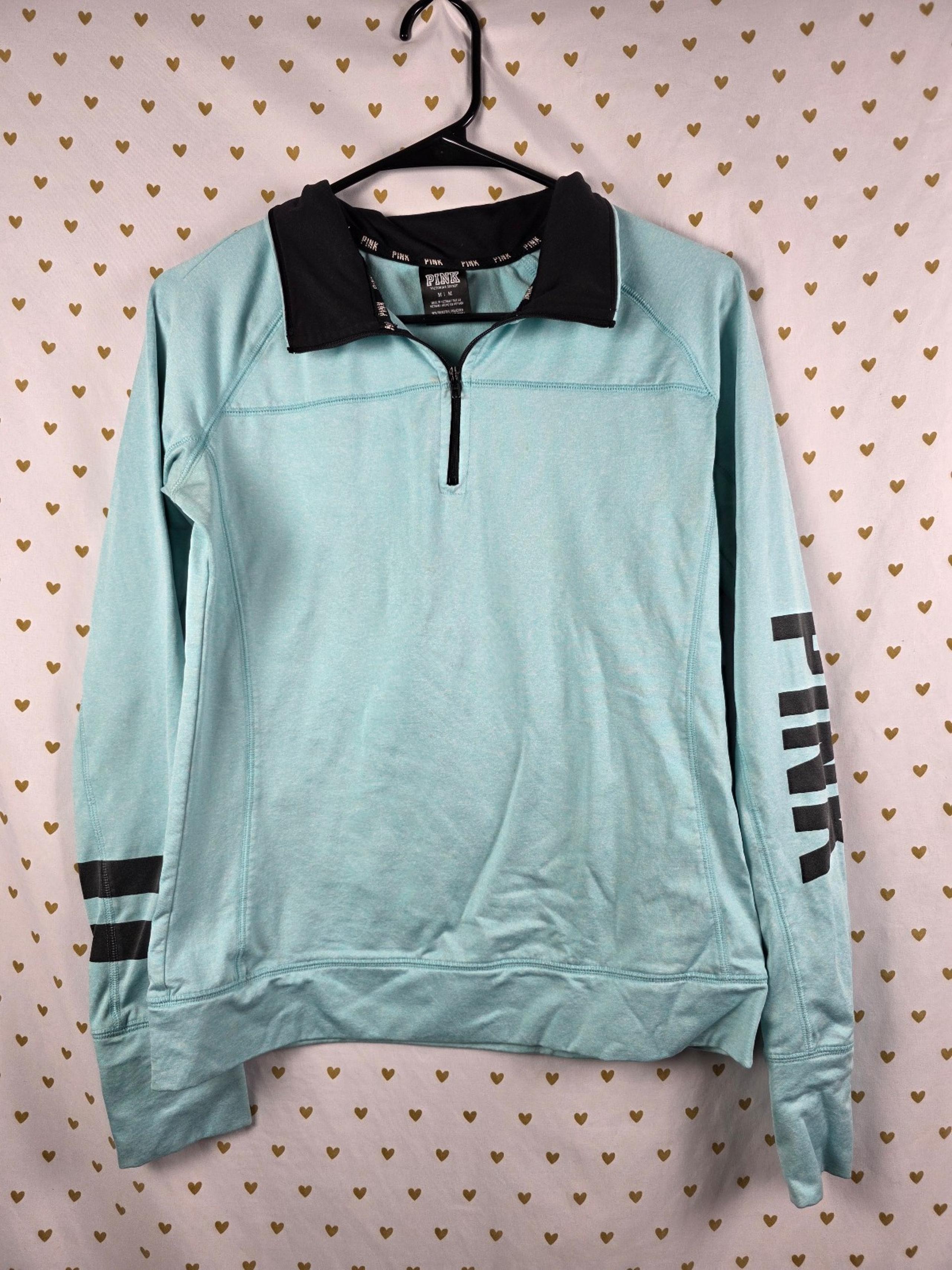 Pink Victorias secret quarter zip active jacket medium