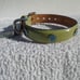 COACH GREEN PATENT LEATHER ROUND GROMMET DOG PET COLLAR EXTRA SMALL 8848