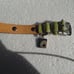 COACH GREEN PATENT LEATHER ROUND GROMMET DOG PET COLLAR EXTRA SMALL 8848
