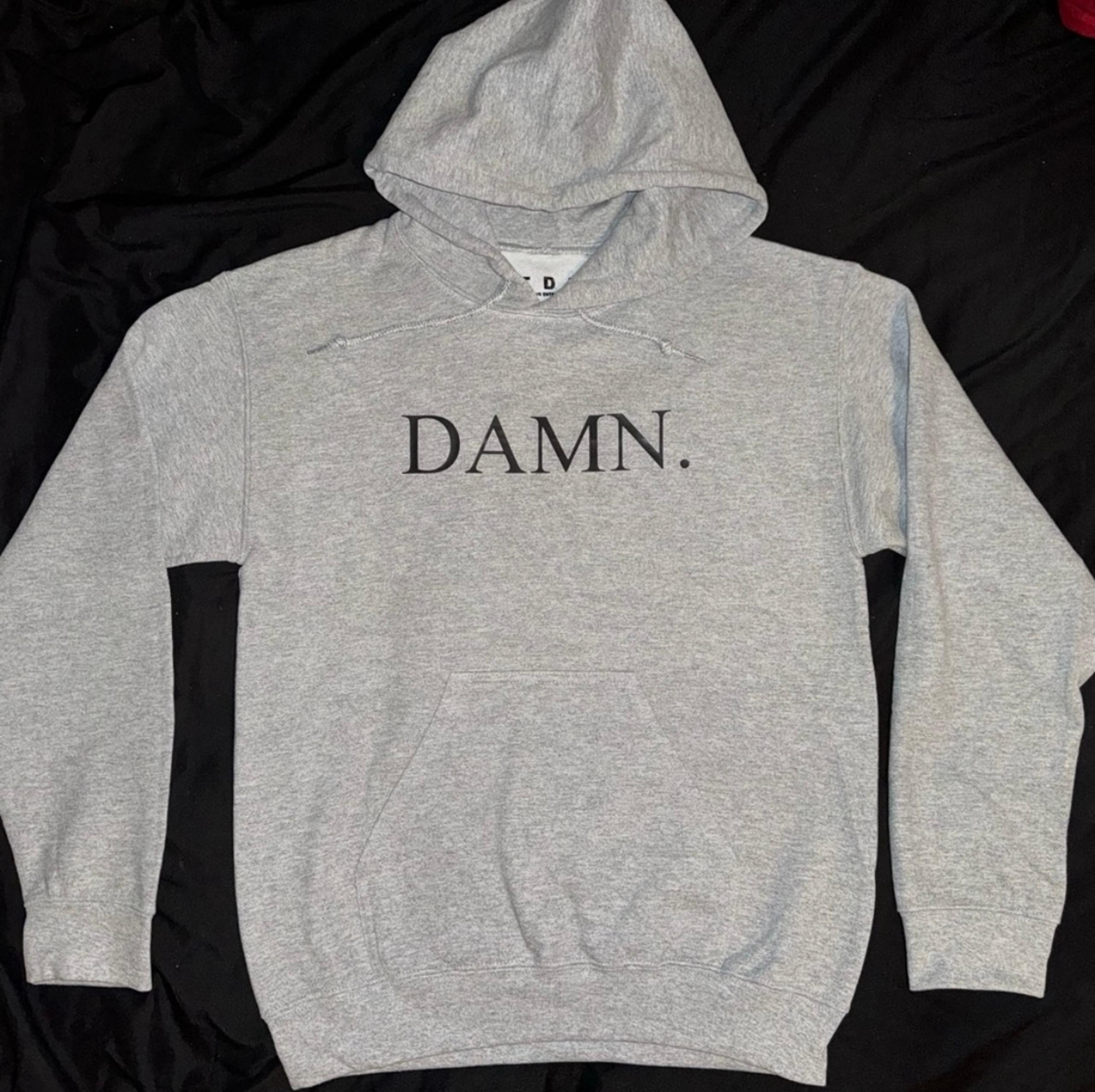 Men’s size small Kendrick Lamar Damn grey white tee merch tour sweatshirt tde