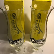 Lot Of Two (2) Cheers Beer Glass 1995