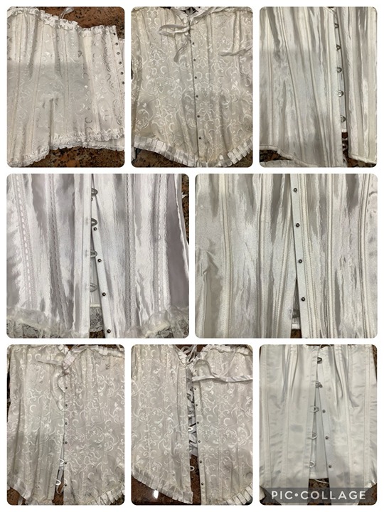 Vintage Deadstock White Corsets With Flaws S,M,L,XL Preloved 8pc Bundle