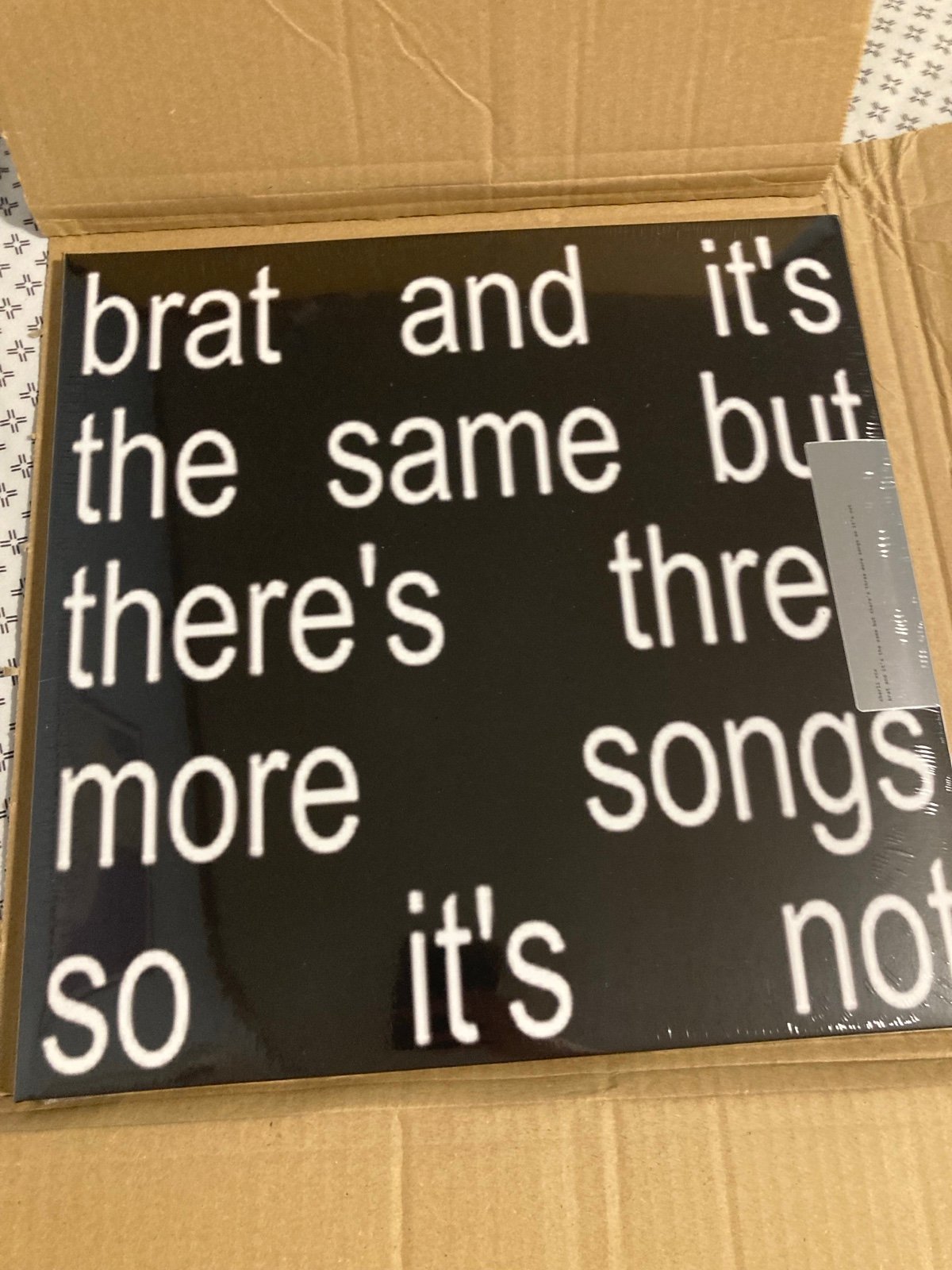 Charli xcx Blood Records Brat and it’s the same vinyl record