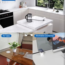 ANNQUAN 3 Pop Up Countertop Receptacle with 4 USB Ports 15W Wireless Charger,Ma