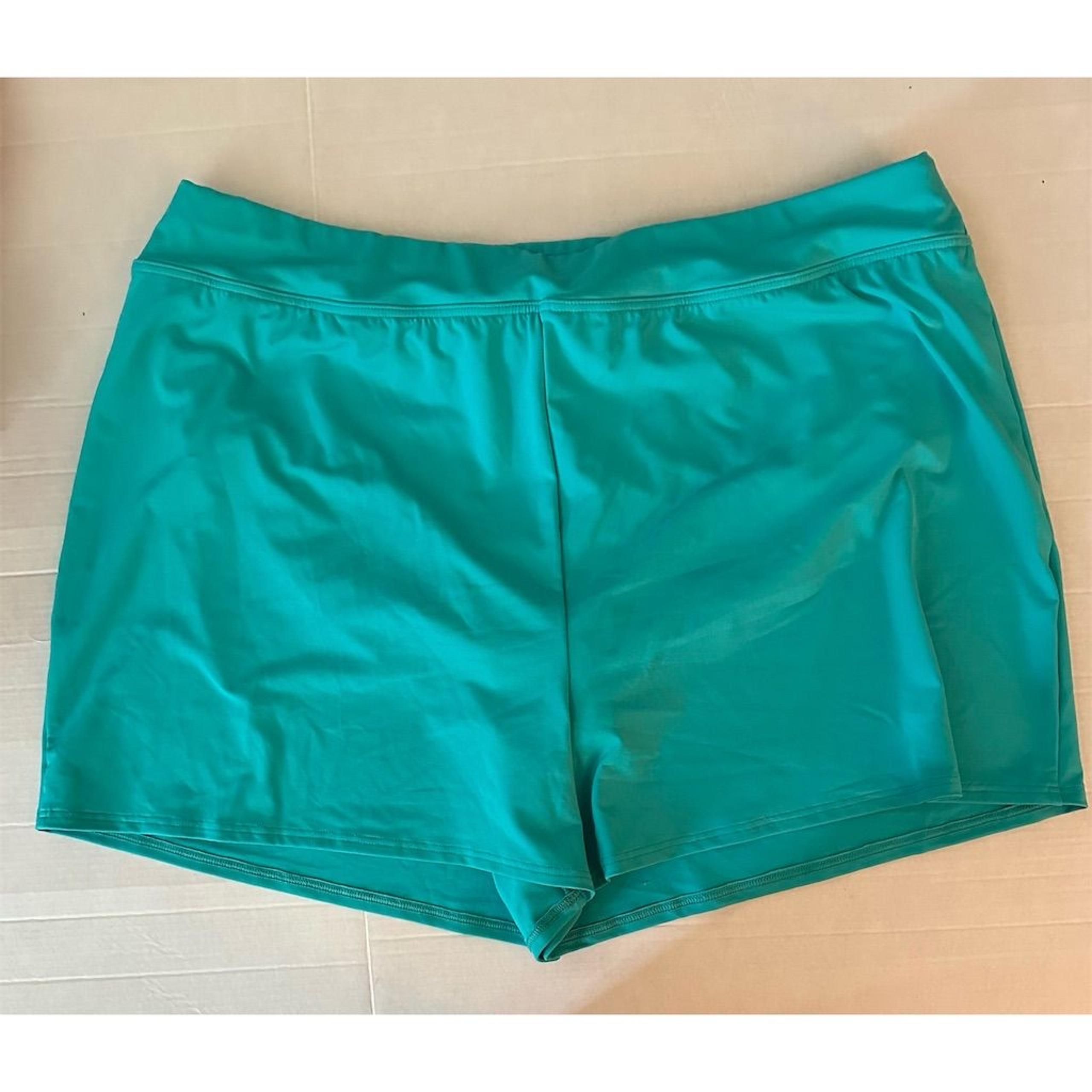 Lands' End Women's Swim Shorts Blue Size 16W Comfortable Waistband