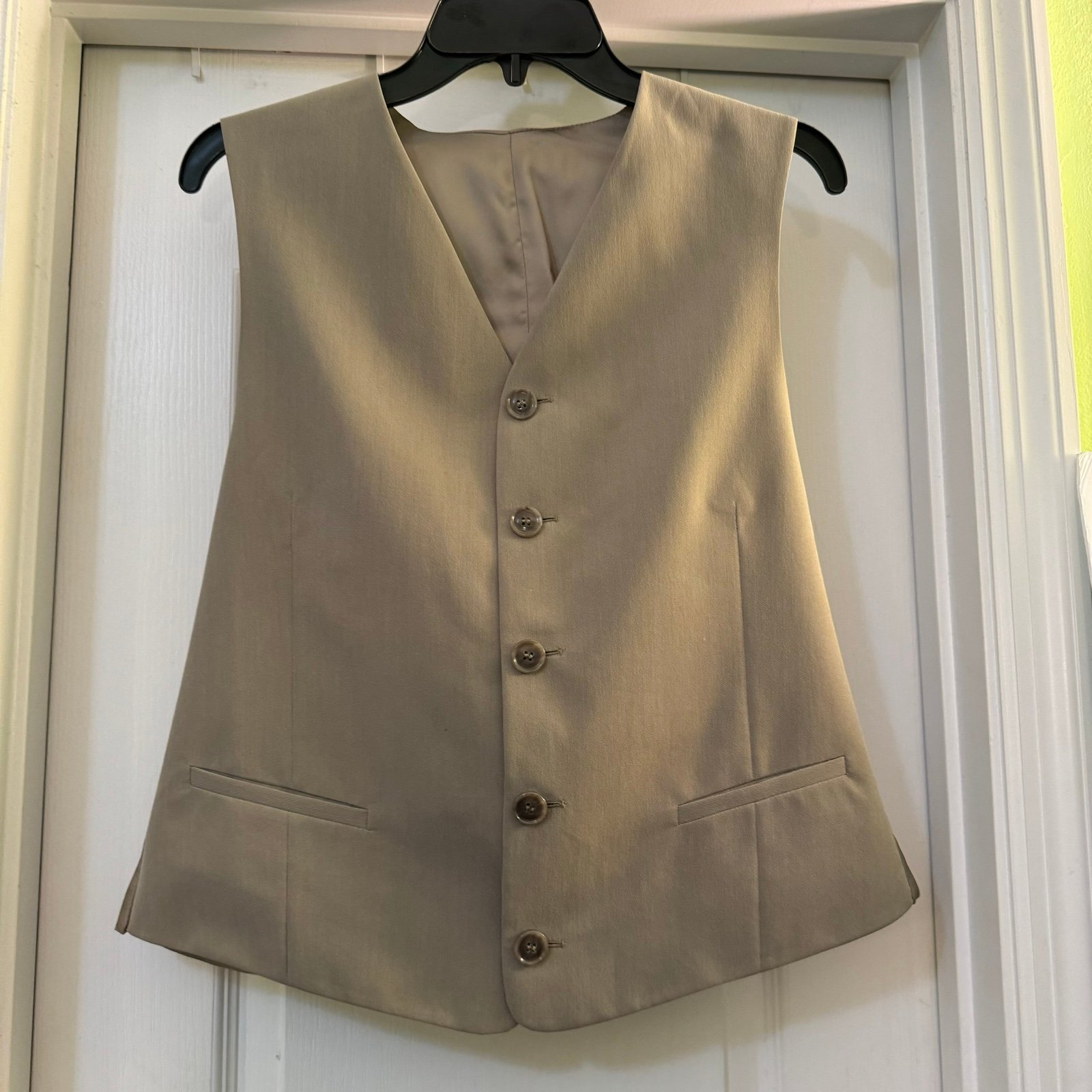 Angelo Litrico Tan Suit Vest