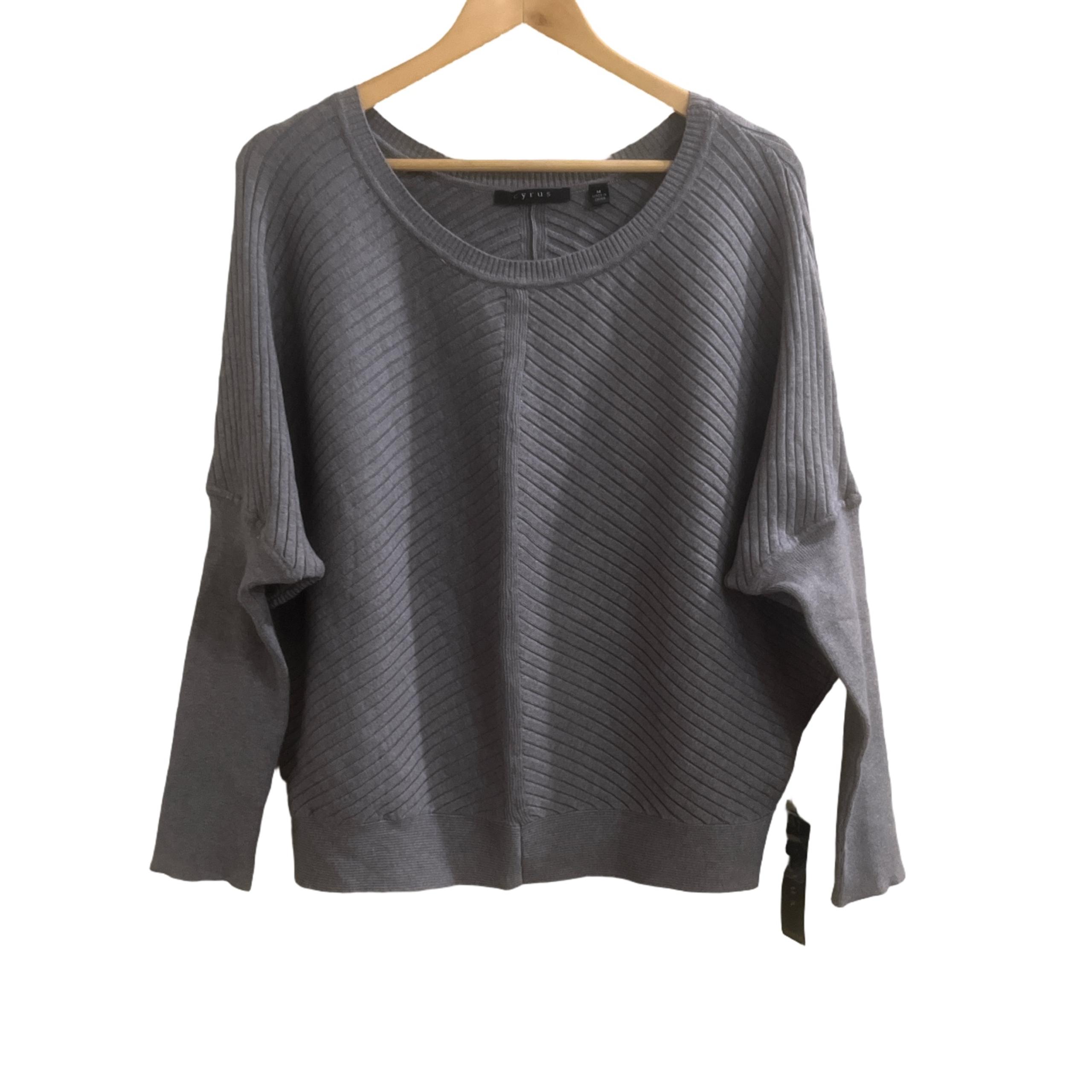 NWT Cyrus Women’s Medium Grey Dolman Batwing sweater
